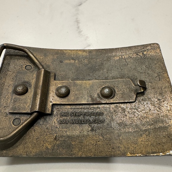 Vintage Pink Floyd one stop posters Los Angeles belt buckle - Picture 2 of 2